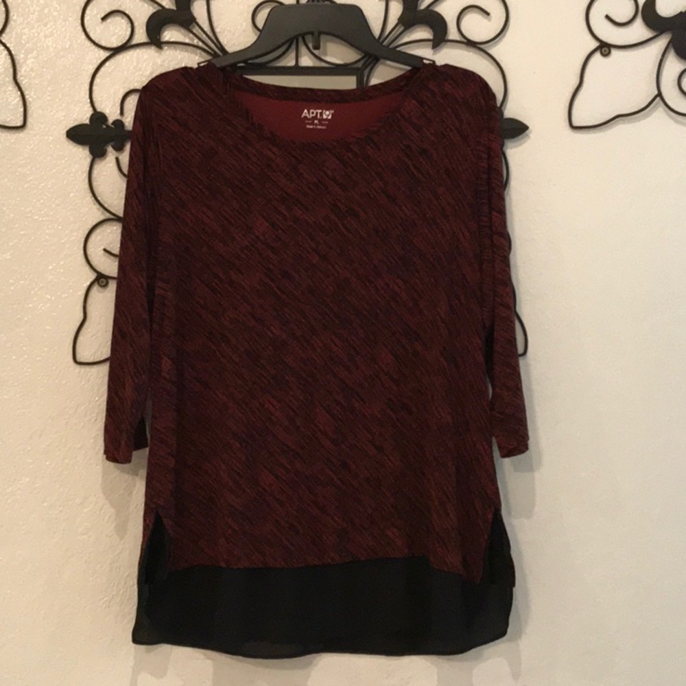 APT 9 Soft 3/4 Sleeve Blouse